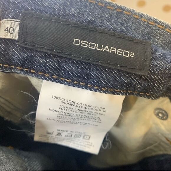 DSQUARED2 Women’s Patch Crop Denim Size 40 - Picture 6 of 9